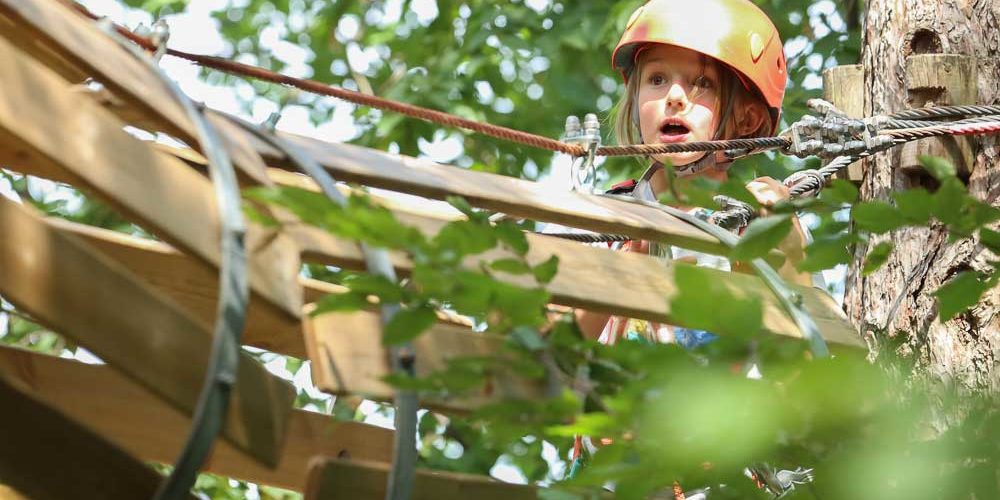 bambini al Trieste Adventure Park bambini al Trieste Adventure Park
